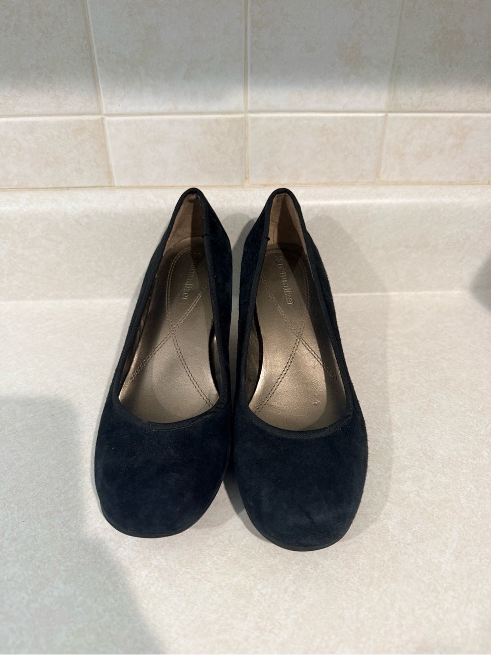 Naturalizer Black Suede Wedge - so comfortable!